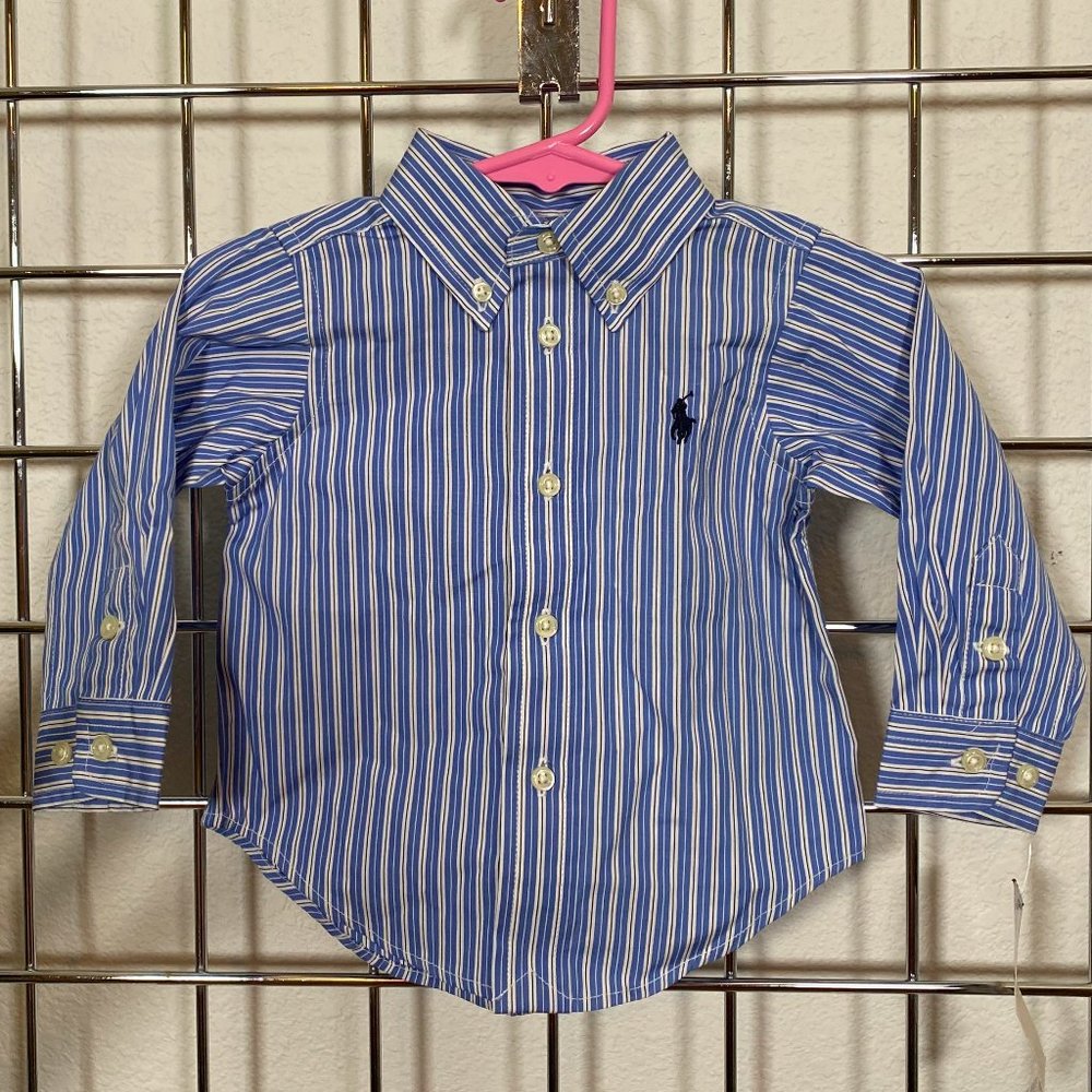 RALPH LAUREN baby striped SHIRT 9M